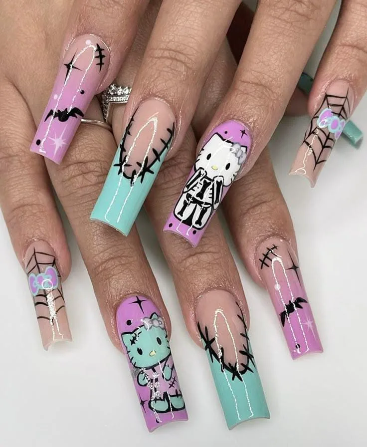 hello kitty halloween nails 010 a0820163c7