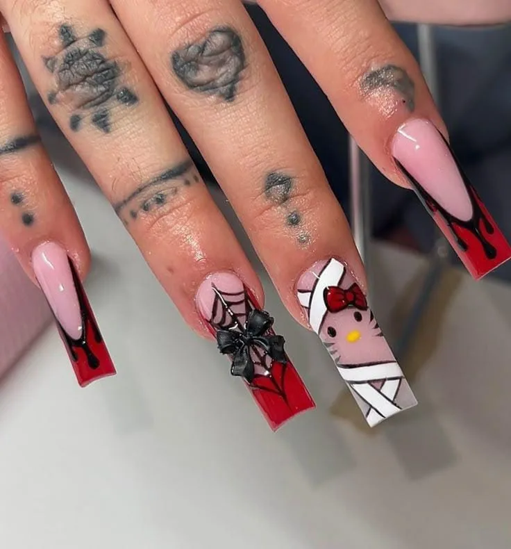 hello kitty halloween nails 013 efc1667d3c