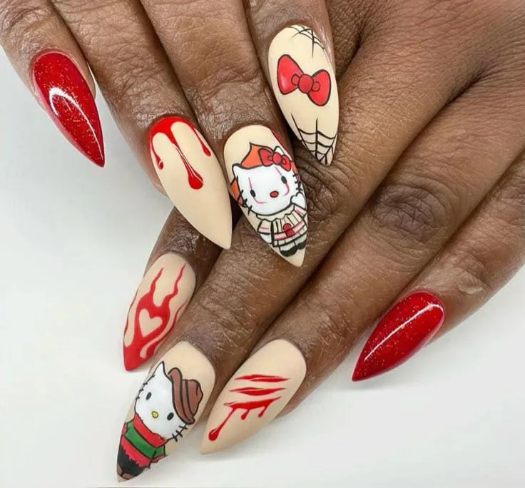 hello kitty halloween nails 016 eea6a43d04