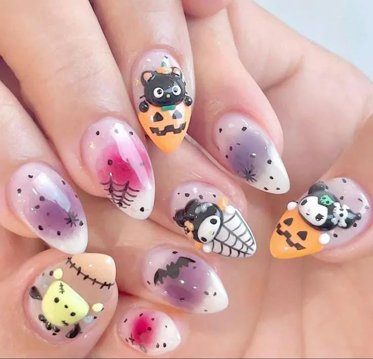 hello kitty halloween nails 022 da11c9e59e