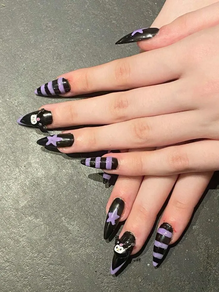hello kitty halloween nails 028 79463a99c7