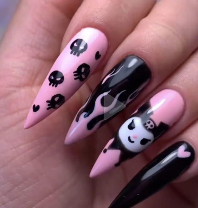 hello kitty halloween nails 031 9150a04f13