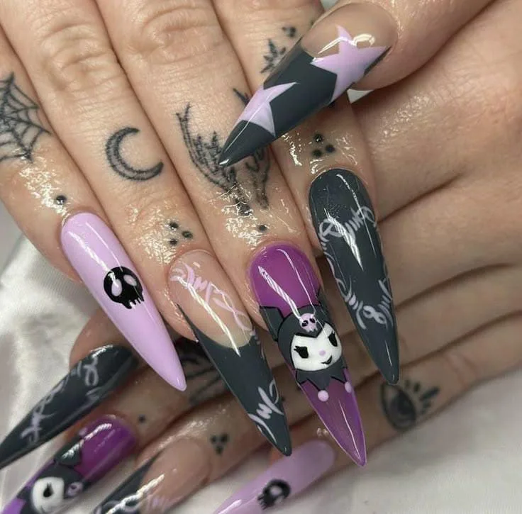 hello kitty halloween nails 034 5147094280