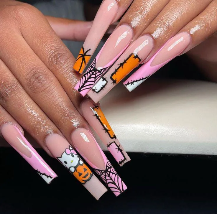 hello kitty halloween nails 039 89fd6061bc
