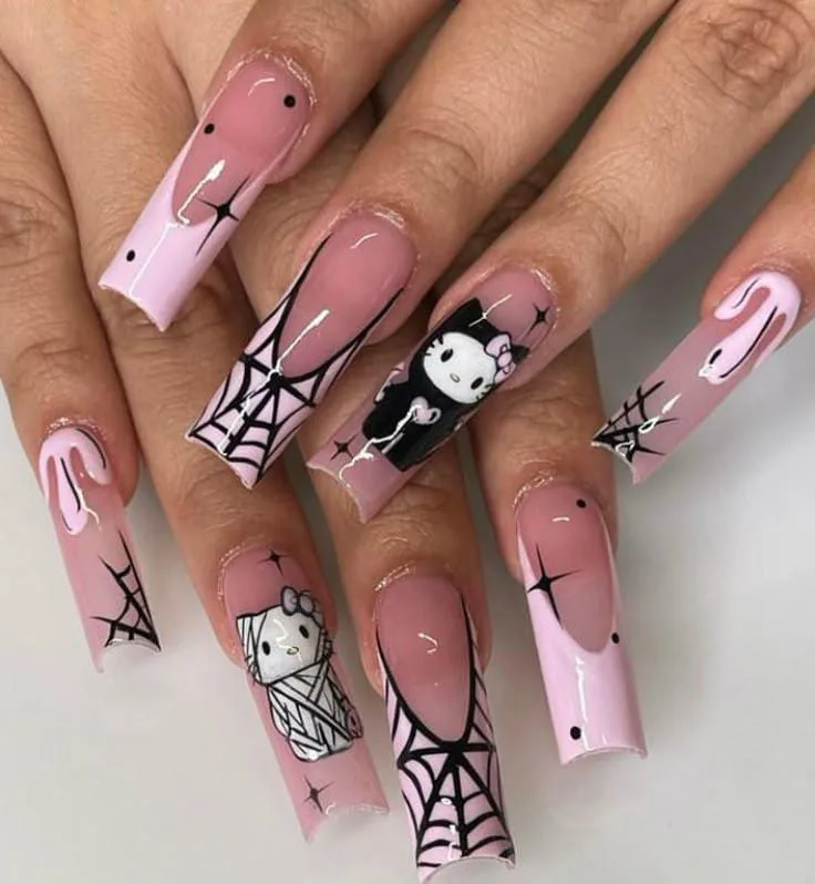 hello kitty halloween nails 049 d49dc4c604