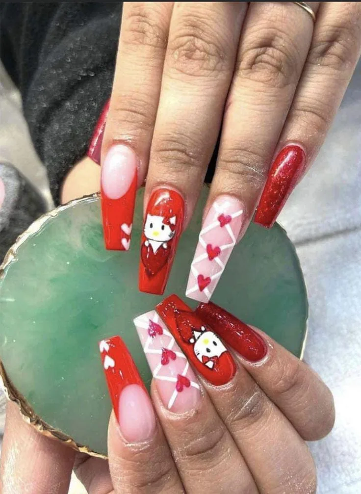 hello kitty valentines nails 011 4cbefc76e7