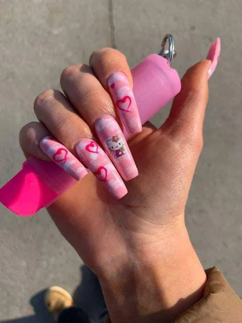 hello kitty valentines nails 015 8ce93e90a3