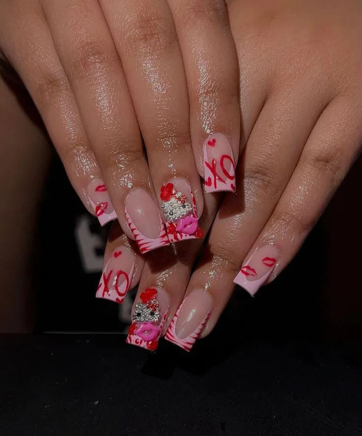hello kitty valentines nails 021 99ef8f5ada