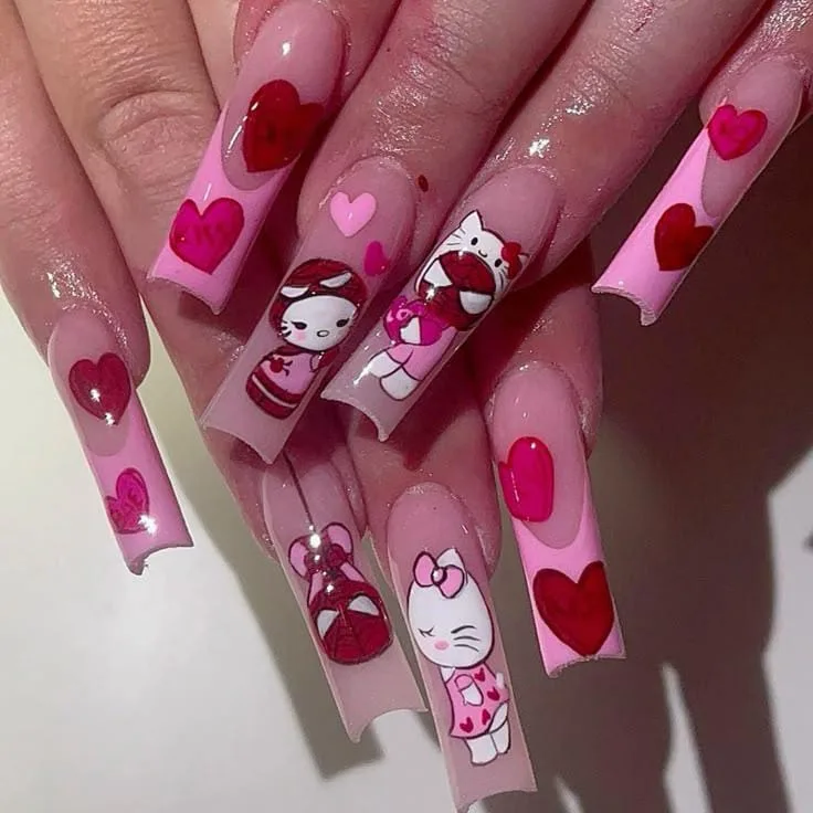 hello kitty valentines nails 035 5baa09a91c