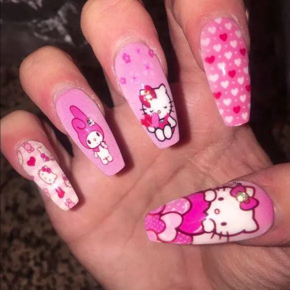 hello kitty valentines nails 044 7e76d92b9a