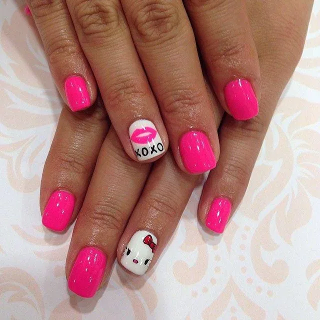 hello kitty valentines nails 047 4674414f54