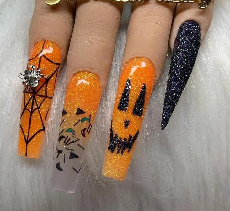 jack o lantern nails that are perfect fo 010 ac964e1b5a