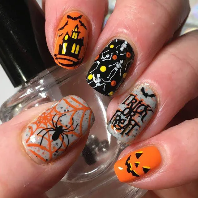 jack o lantern nails that are perfect fo 015 175d68e44f