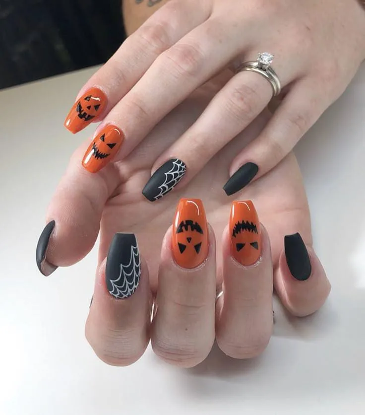 jack o lantern nails that are perfect fo 017 ace54a8735