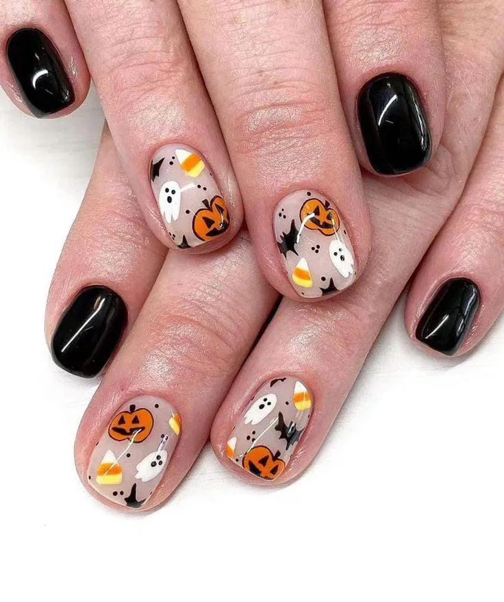 jack o lantern nails that are perfect fo 021 bcf23b2d93