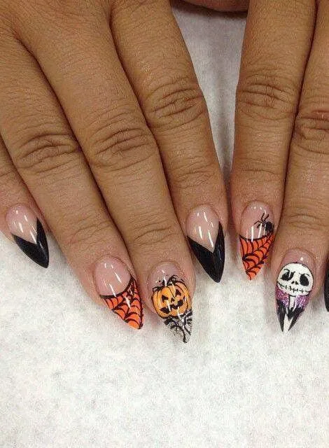jack o lantern nails that are perfect fo 024 a2f9f561c5