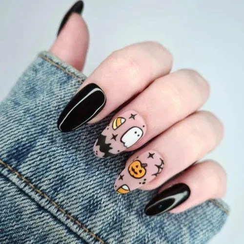 jack o lantern nails that are perfect fo 025 37f50c186d