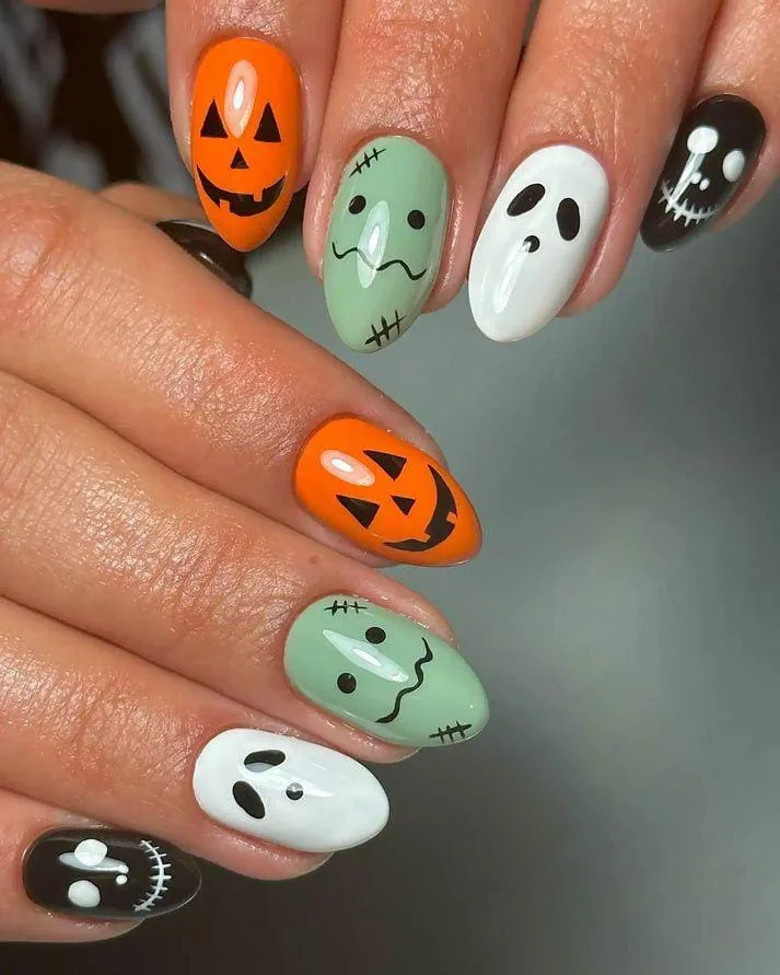 jack o lantern nails that are perfect fo 026 6b509064a0