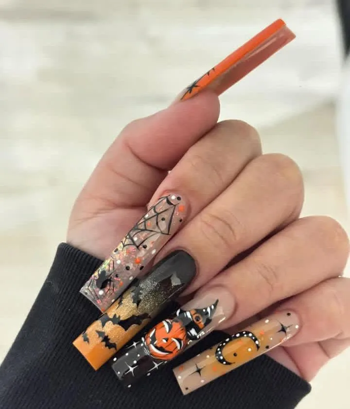 jack o lantern nails that are perfect fo 045 1716a5b86c