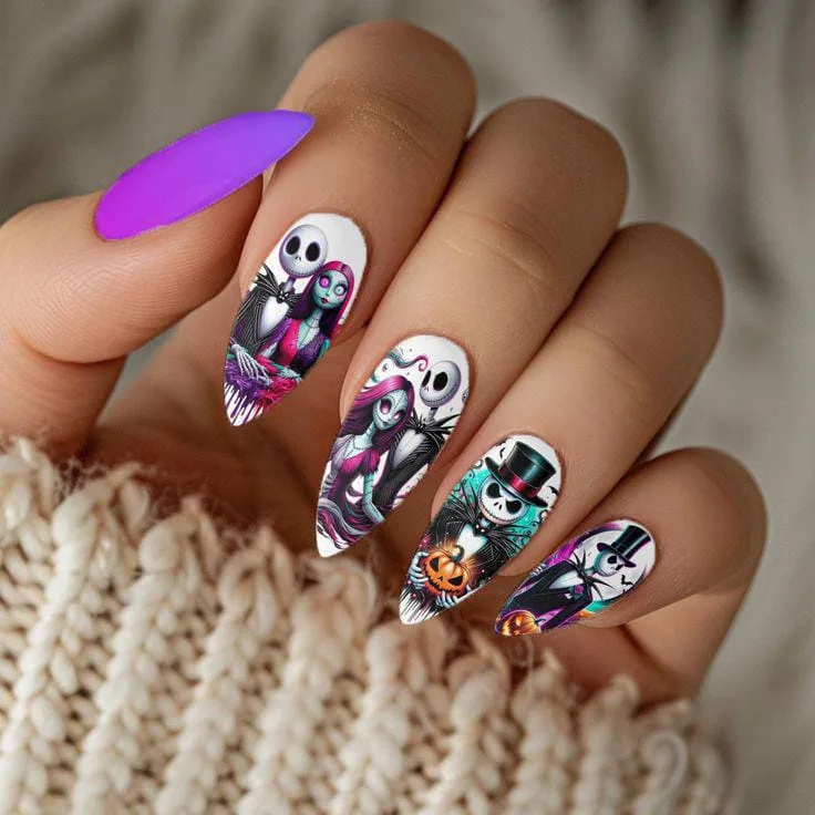 Jack Skellington Nails That Bring Halloween Town to Life 1