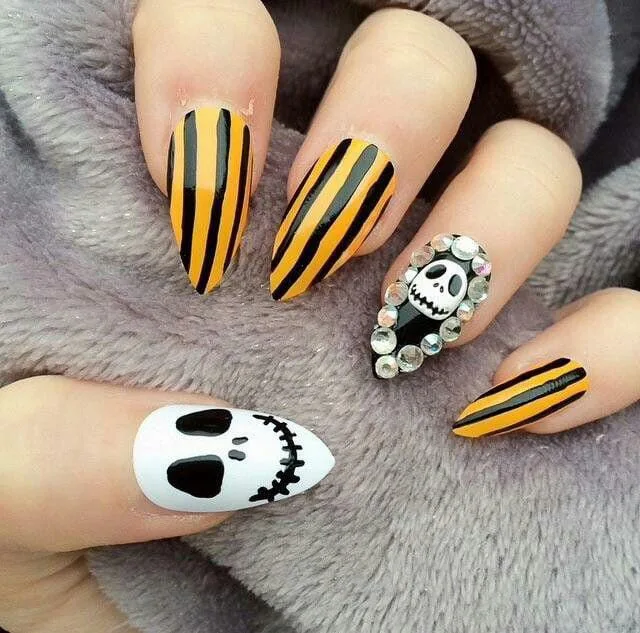 jack skellington nails 009 da19151483