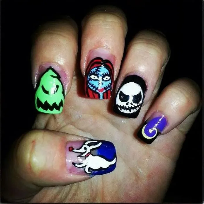 jack skellington nails 019 6486045688