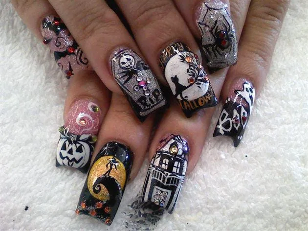 jack skellington nails 026 e184532909