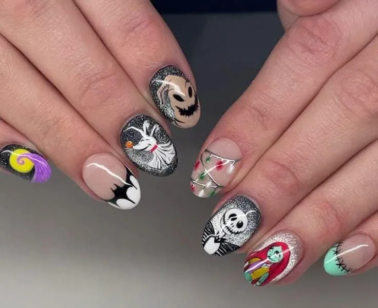 jack skellington nails 036 73355a8c45