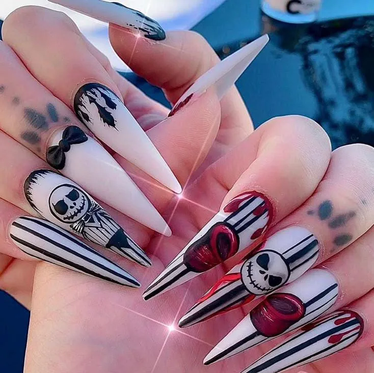 jack skellington nails 042 8b5b7f801c