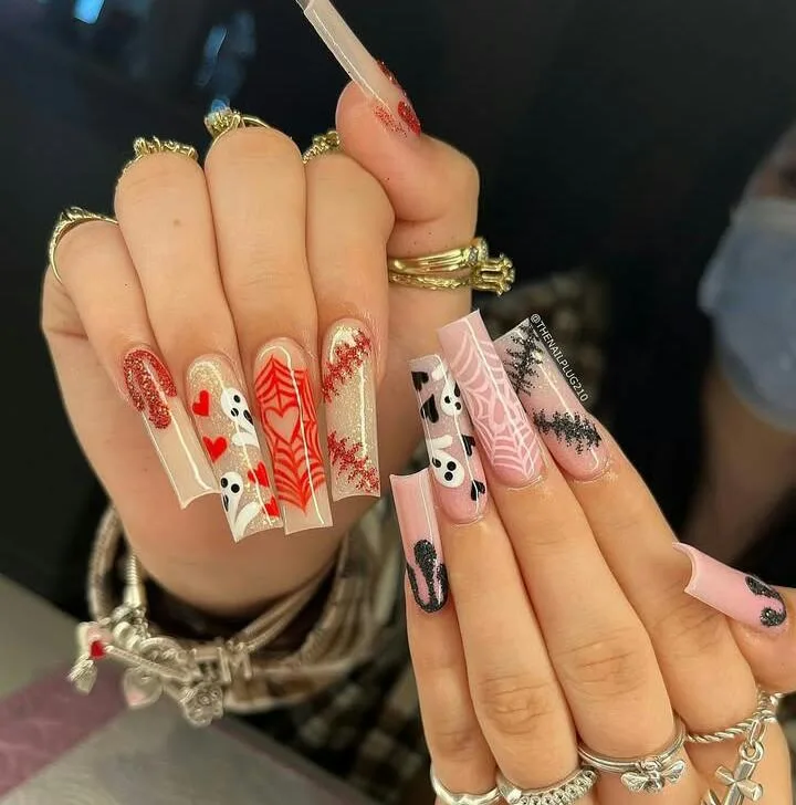long square halloween nails 026 c30ce53655