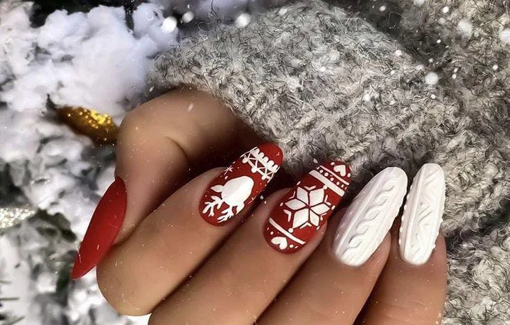 matte christmas nails 003 cac5248515
