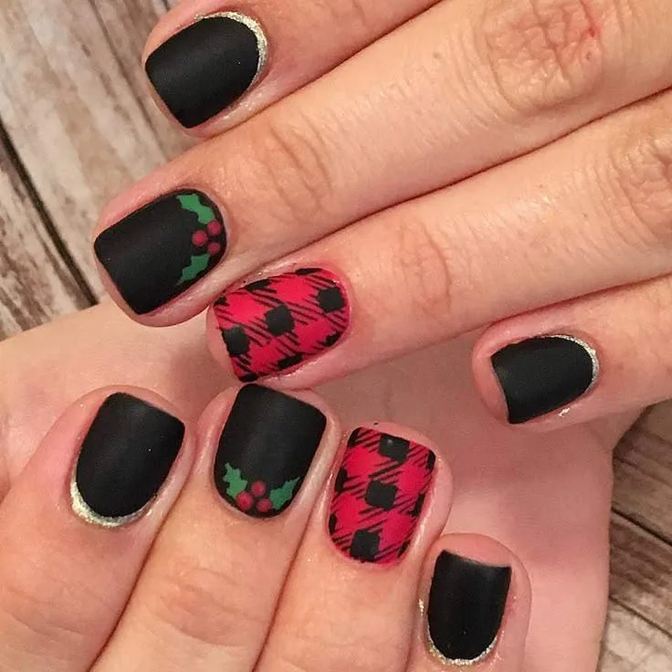 matte christmas nails 007 4711a4d971