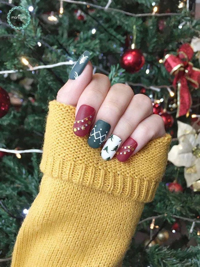 matte christmas nails 014 2197674566