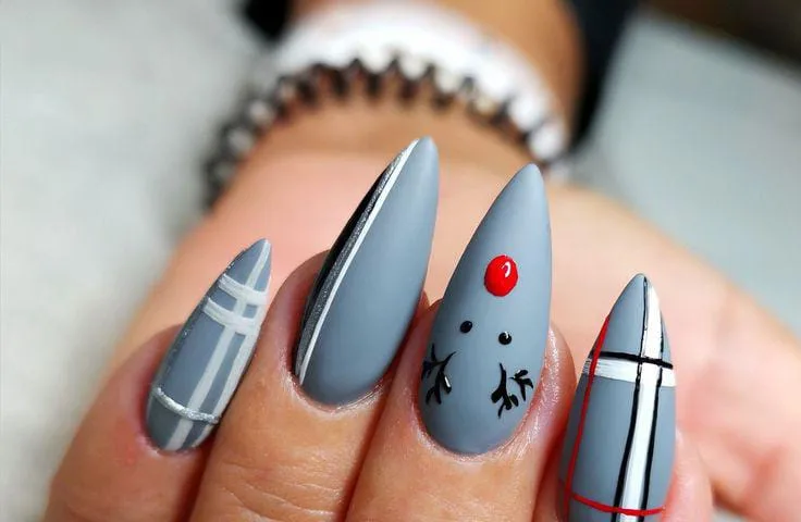 matte christmas nails 022 be409e43df