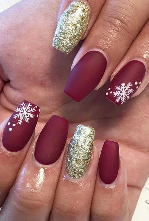 matte christmas nails 026 7b1db77659