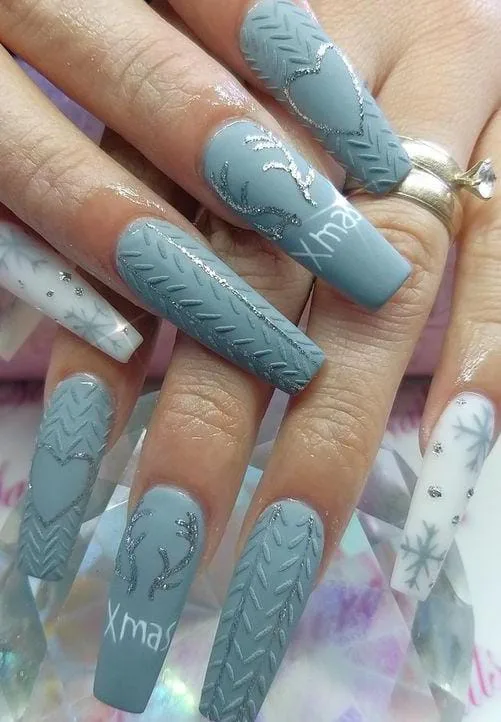 matte christmas nails 030 d6decb960b