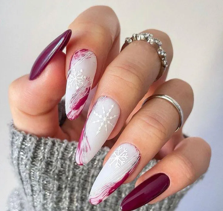 matte christmas nails 032 af316c4be9