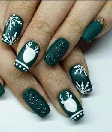 matte christmas nails 039 158e7782f7