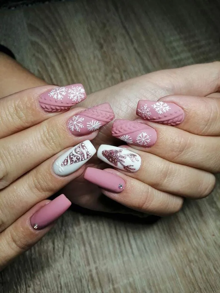 matte christmas nails 040 98139ffb11