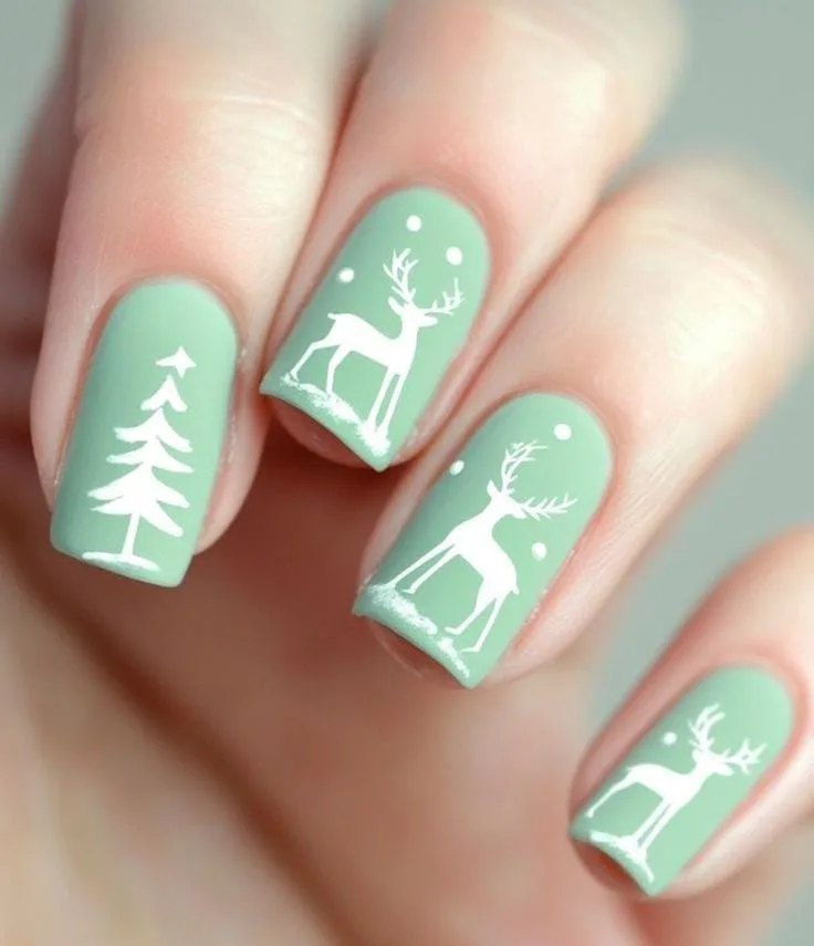 matte christmas nails 047 8d8ba85b97