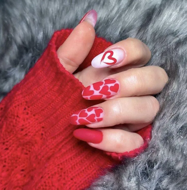 matte valentines nails 007 b3e997235b