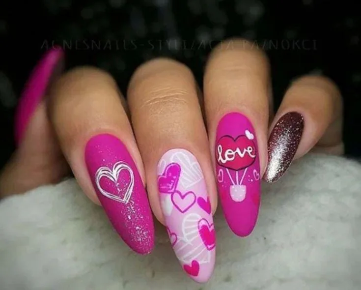 matte valentines nails 017 232918130a