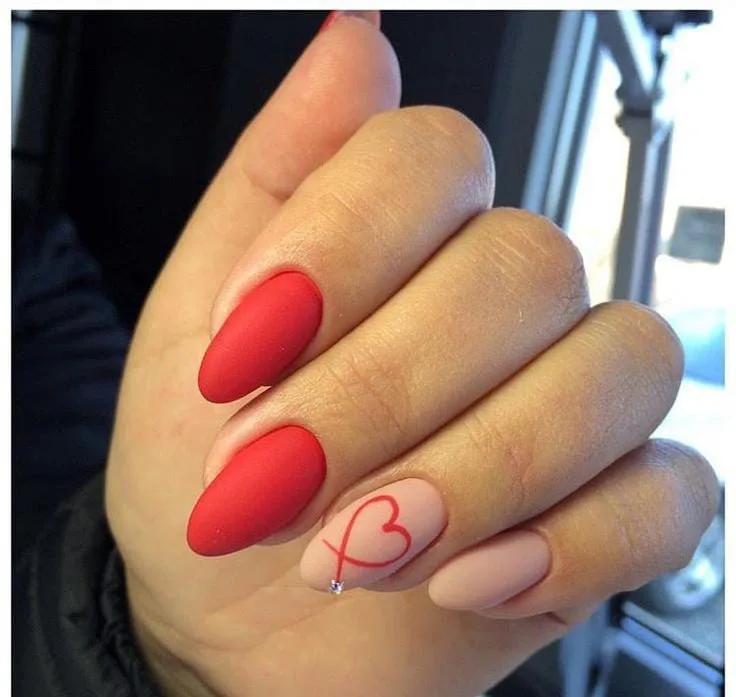 matte valentines nails 018 859ae5630c