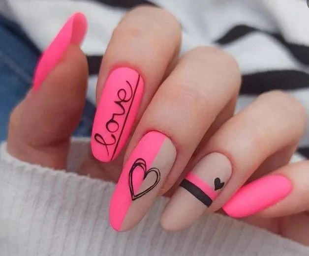 matte valentines nails 019 1434d6b534