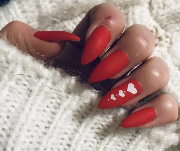 matte valentines nails 020 4e3520e930
