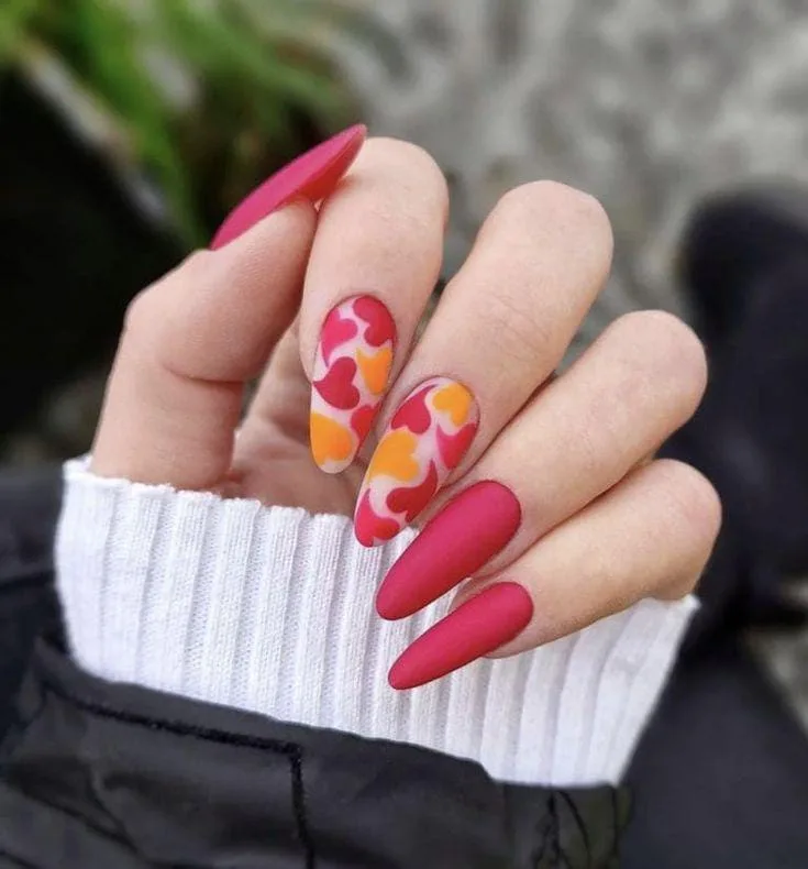 matte valentines nails 021 36967705f9