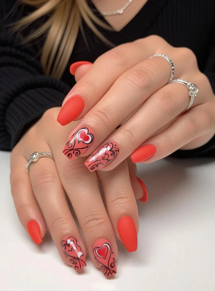 matte valentines nails 023 0d3169660d