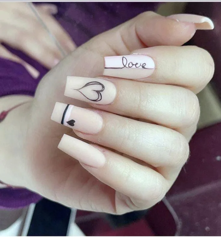 matte valentines nails 025 fdd45f7b29