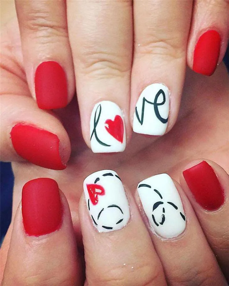 matte valentines nails 033 74c04d1aba