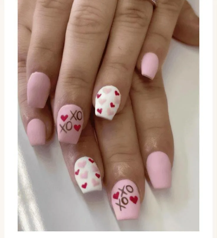 matte valentines nails 035 55df84fe60